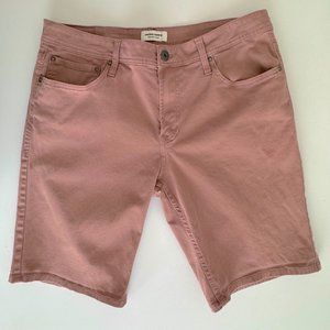 Jack&Jones Men's XL Stretchy Shorts Regular Fit, Original Zip JJIRick Pink Mauve